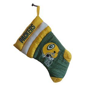 Green Bay Packers Quilted Christmas Stocking